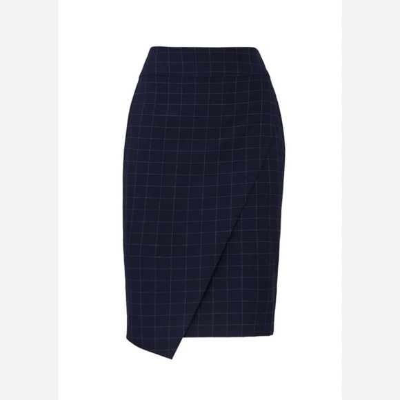 Rachel Roy collection 16W NWT pinstriped, navy straight pinskirt business career - Picture 1 of 7